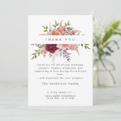 赤面牡丹フローラ死別葬礼ありがとう サンキューカード (スタンド正面)