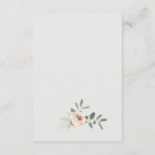 赤面牡丹ユーカリ結婚プス葉詳細 エンクロージャーカード (裏面)