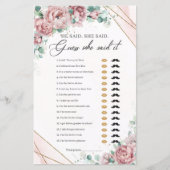 赤面牡丹ユーカリ金ゴールド彼は彼女が言った (正面)