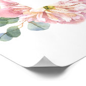 赤面牡丹紫陽花ユーカリ結婚プスへようこそ ポスター (角)