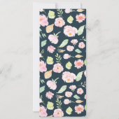 赤面牡丹⎥の結婚ディナーメニュー招待状 招待状 (裏面)