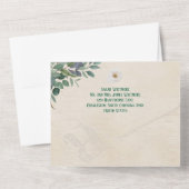 赤面牡丹&セージ春庭園の結婚式 オールインワン招待状 (裏面)