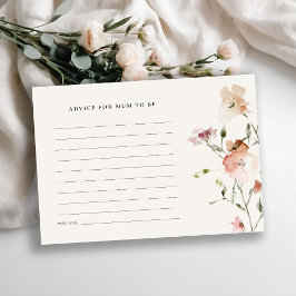 赤面牧草地フローラアドバイスムームベイビーシャワー エンクロージャーカード