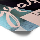 赤面科 |モダンフォトキープサケのスクリプト ポスター (角)