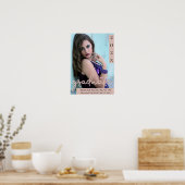 赤面科 |モダンフォトキープサケのスクリプト ポスター (キッチン)