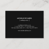 赤面紙吹雪雨模様モダン 名刺 (裏面)