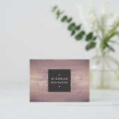 赤面紙吹雪雨模様モダン 名刺 (スタンド正面)