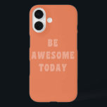 赤面素晴らしで元気を出し感動的ていることわざ iPhone 16ケース<br><div class="desc">ミニマモダンリス感動的トとやる気を起こさせることわざ-赤面とテラコッタで素晴らし今日を目指す。</div>