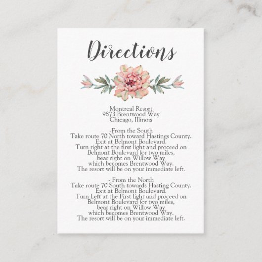 赤面素朴カクティボタニカル自然デザートズ結婚ーズ エンクロージャーカード (正面)