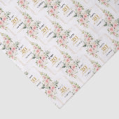 赤面素朴ピンクのバラのユーカリ20誕生日 薄葉紙 (詳細)