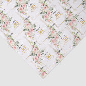 赤面素朴ピンクのバラのユーカリ30誕生日 薄葉紙 (詳細)