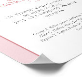 赤面素朴ピンクの牡丹パンパス愛情のある記憶の中 ポスター (角)