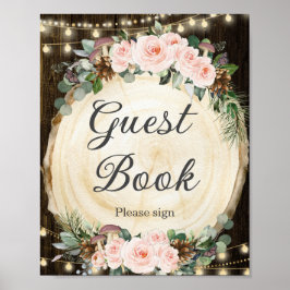 赤面素朴フローラエンチャントフォレストゲストブック ポスター