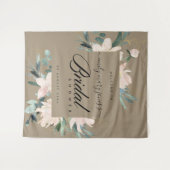 赤面素朴フローラクラフトブライダルシャワー歓迎 タペストリー (正面(横))