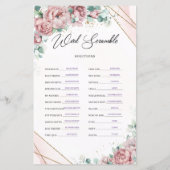 赤面素朴フローラユーカリ金ゴールドワードスクランブル (裏面)