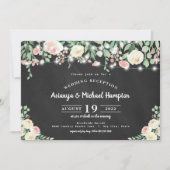 赤面素朴フローラライツウェディングレセプションのみ 招待状 (正面)