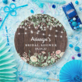 赤面素朴フローラ線光源ブライダルシャワー ペーパープレート (パーティー)