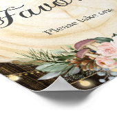 赤面素朴フローラ魅惑された森林愛護署名 ポスター (角)