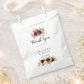 赤面素朴ブルゴーニュフローラありがとうござ結婚う フェイバーバッグ (クリップ留めされた状態)