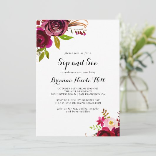 赤面素朴ブルゴーニュフローラSIPと参照 招待状 (スタンド正面)