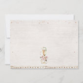 赤面素朴ブーツブルンチバブリーブライダルシャワー 招待状 (裏面)