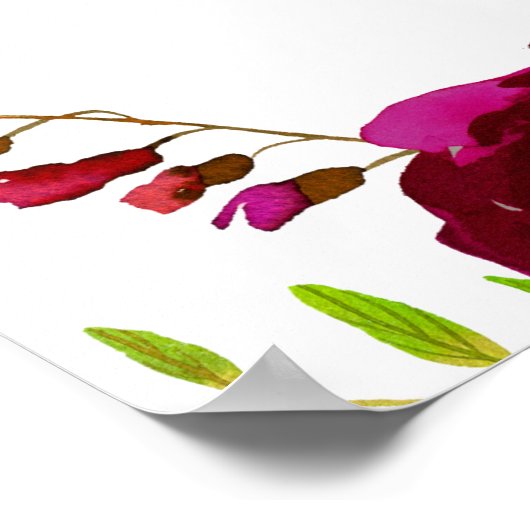 赤面素朴リハーサルディナーウェルカムサイン ポスター (角)