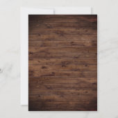 赤面素朴リーフレストリングライト結婚式招待状 招待状 (裏面)