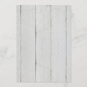 赤面素朴水色フローラヴィンテージウェディング 招待状 (裏面)