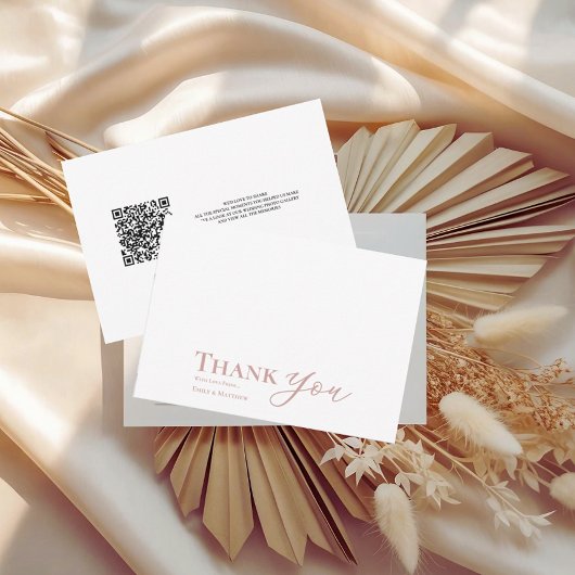 赤面結婚のサンキューカードが永遠に始まる