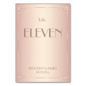 赤面結婚のテーブル番号ヴィンテージ テーブルナンバー (裏面)