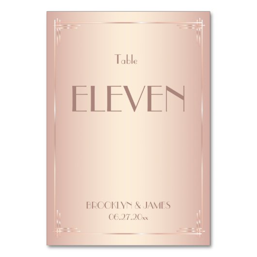 赤面結婚のテーブル番号ヴィンテージ テーブルナンバー (正面)