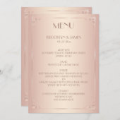赤面結婚のメニューヴィンテージカード メニュー (正面/裏面)