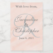 赤面結婚のモノグラムサンキューメイソンラベル フードラベル (シングルラベル)