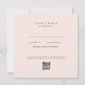 赤面結婚のQRコードRSVP (正面)