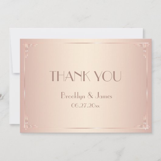 赤面結婚サンキューカードヴィンテージ サンキューカード (正面)