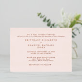 赤面結婚バラ金箔 箔招待状 (立ち正面)