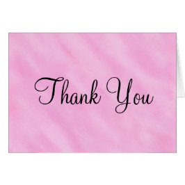 赤面結婚ピンクサンキューカード