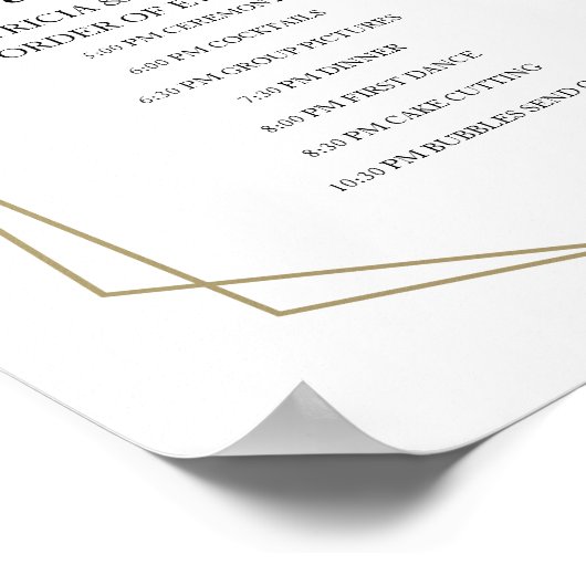 赤面結婚フローラのイベント標識 ポスター (角)