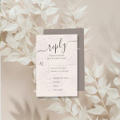 赤面結婚フローラのクラシック返信 エンクロージャーカード