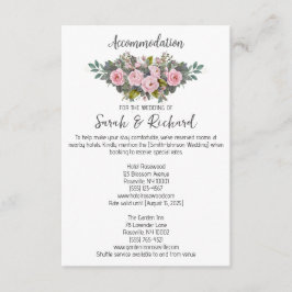 赤面結婚フローラの宿泊 エンクロージャーカード