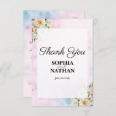 赤面結婚フローラサンキューカード サンキューカード (正面/裏面)