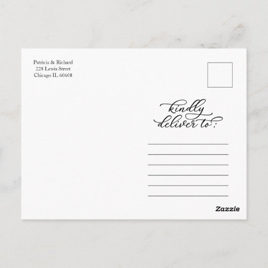 赤面結婚フローラ延期新計画 ポストカード (裏面)