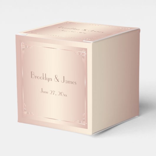 赤面結婚式の引き出物ボックスヴィンテージカスタム フェイバーボックス (正面サイド)