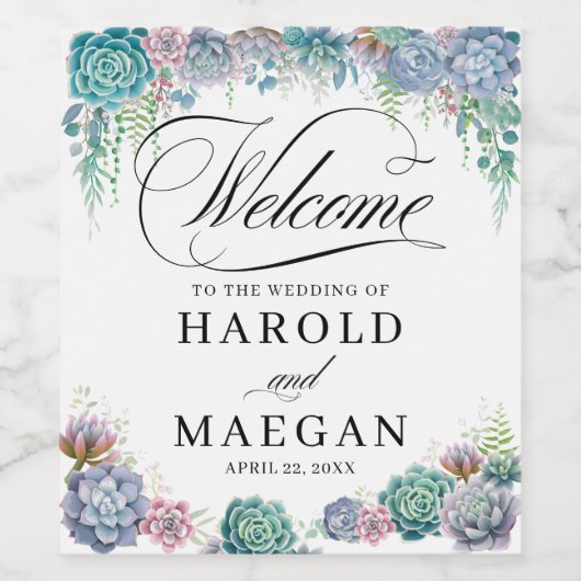 赤面結婚液 ワインラベル (シングルラベル)