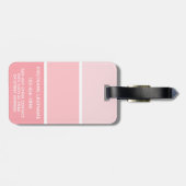 赤面絵を描ピックチップと名前をカスタムする ラゲッジタグ (裏面横)