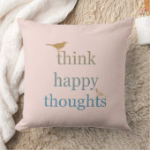 赤面考えハッピー思考鳥 クッション (ブランケット)