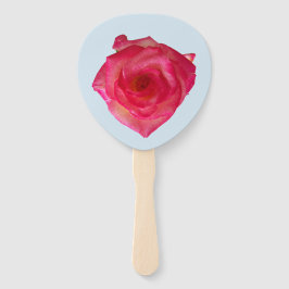 赤面色のバラ ハンドファン