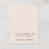 赤面色の髪あなたのロゴカード 名刺 (裏面)