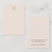 赤面色の髪あなたのロゴカード 名刺 (正面/裏面)