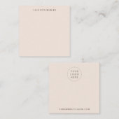 赤面色ディスプレイカード スクエア名刺 (正面/裏面)